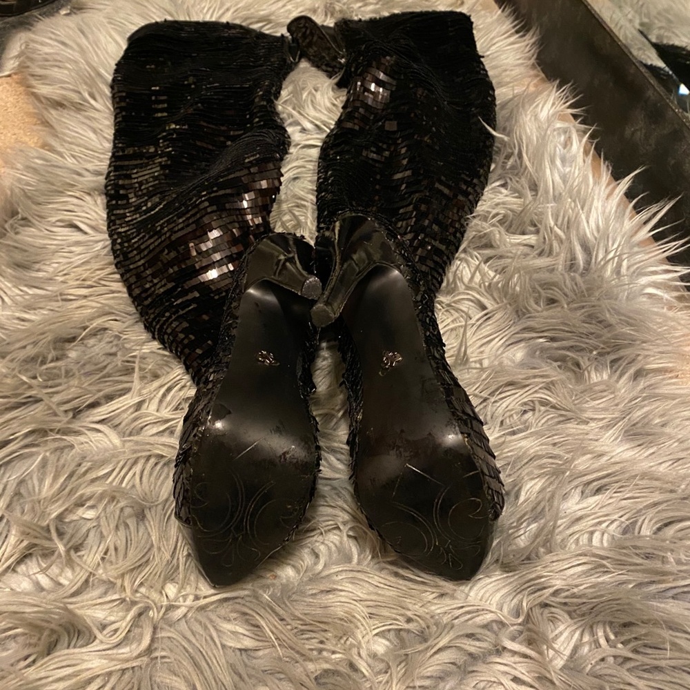 SEQUIN BOOTS - Picture 4 of 6